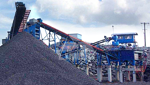 250TPH river rock crushing line in Sto Domingo, Legaspi