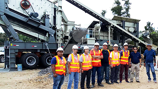 50TPH River Rock Mobile Crushing Line in General Santos, Mindanao